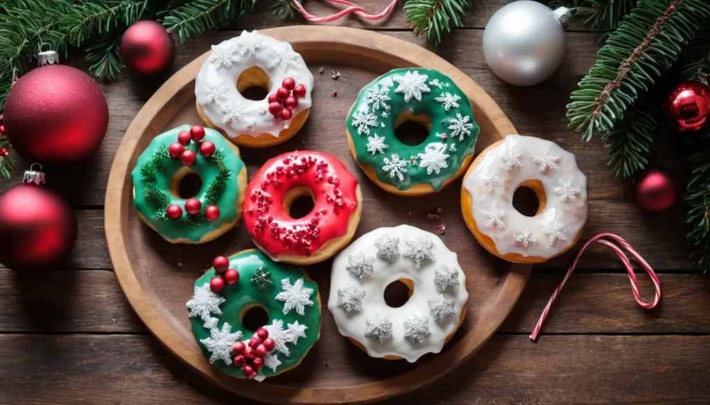 Baked Christmas Donuts