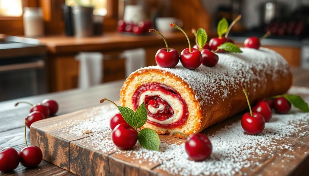Cherry Cake Roll