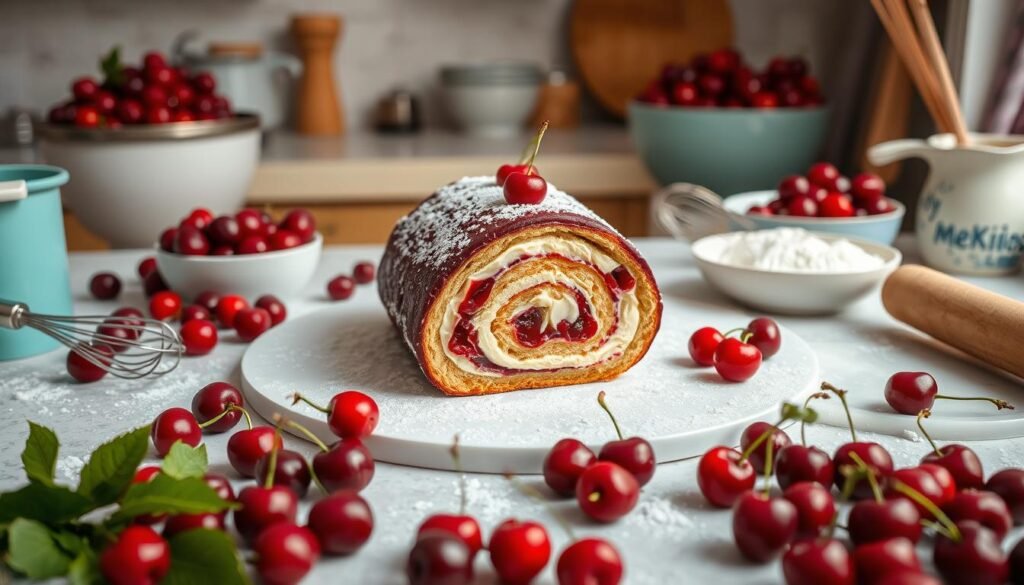 Cherry Cake Roll