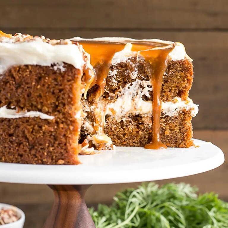 Maple Caramel Carrot Cake - Liv for Cake
