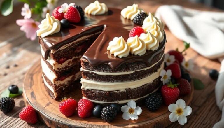 Easy Vanilla Chocolate Cake