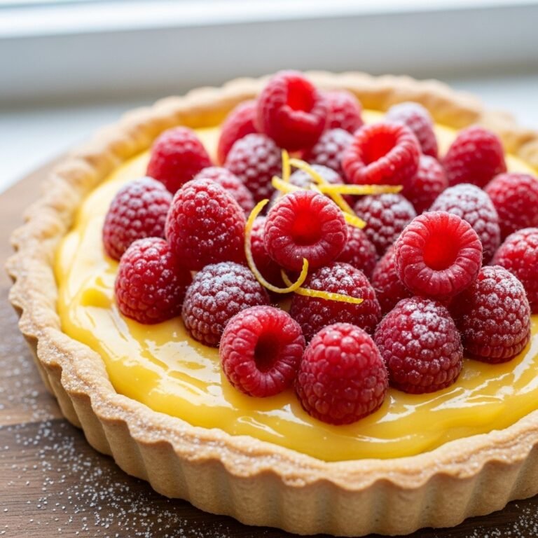 Luscious Lemon Raspberry Tart: A Symphony of Sweet and Tangy