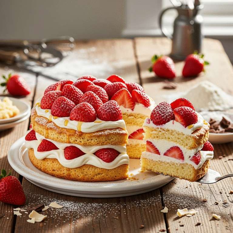 Fluffy Strawberry Shortcake From Scratch