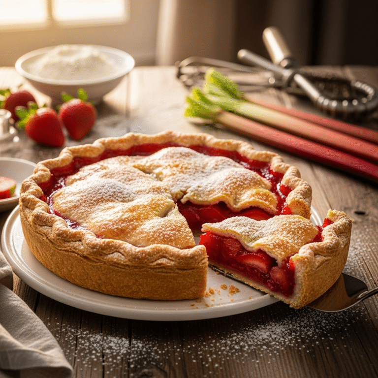Flaky Strawberry Rhubarb Pie (Perfect Every Time)