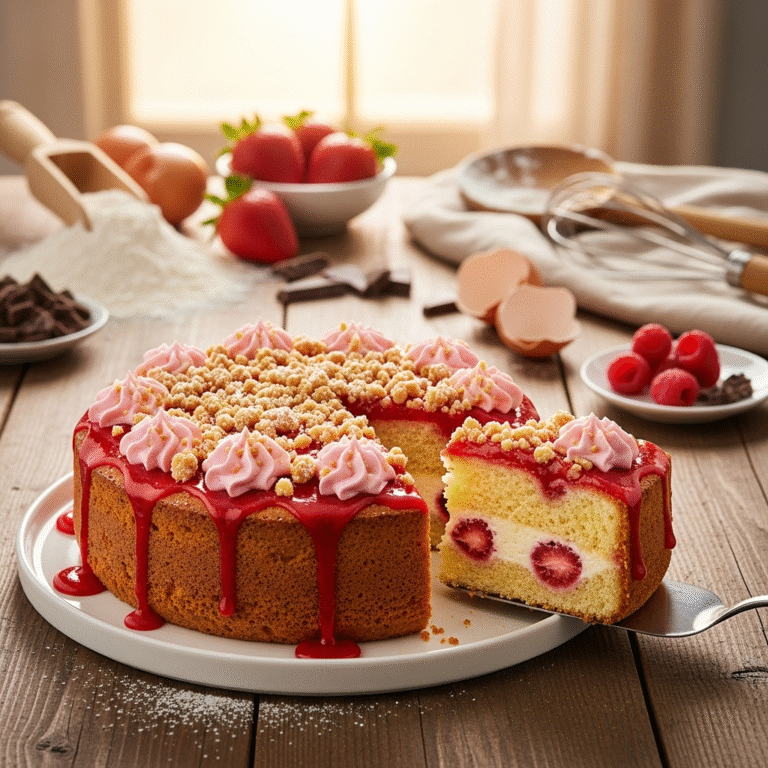 Creamy Strawberry Crunch Poke Cake (So Easy!)