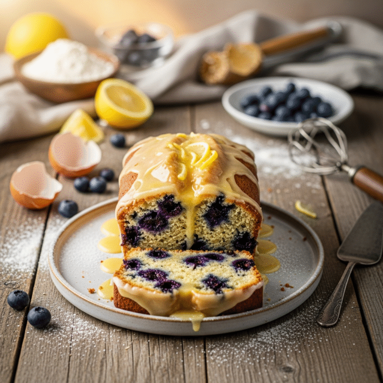 Zesty Lemon Blueberry Loaf (Incredibly Moist!)
