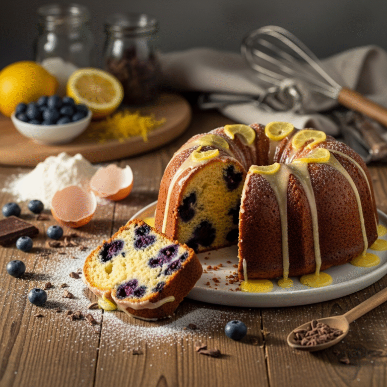 Zesty Lemon Blueberry Cake (Perfectly Moist)