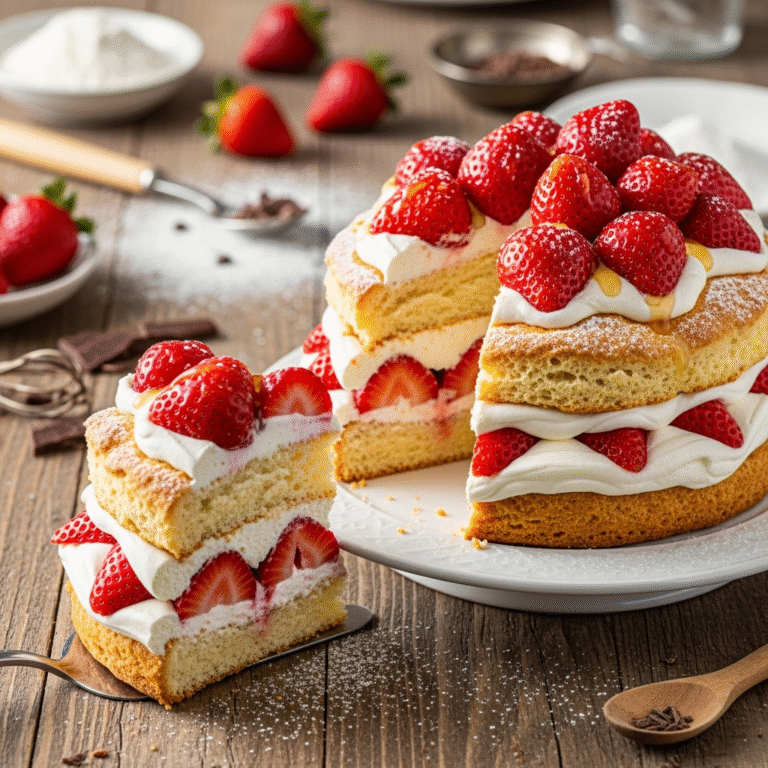 Fluffy Strawberry Shortcake (Perfectly Easy Recipe)