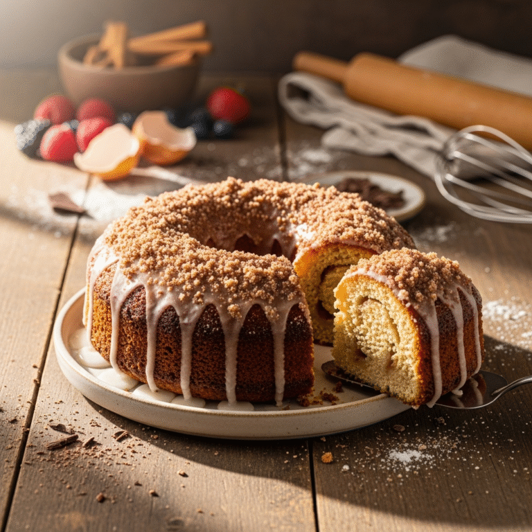 Moist Apple Cider Donut Cake (Crunchy Sugar Crust)