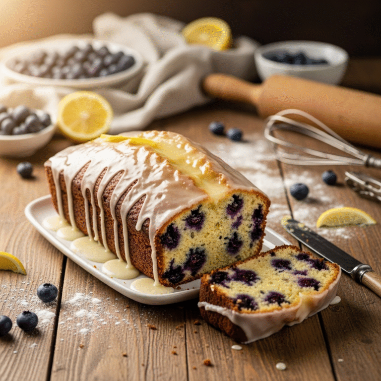Moist Lemon Blueberry Loaf (Easy Recipe)