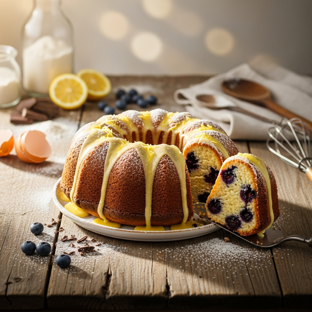 lemon blueberry cake