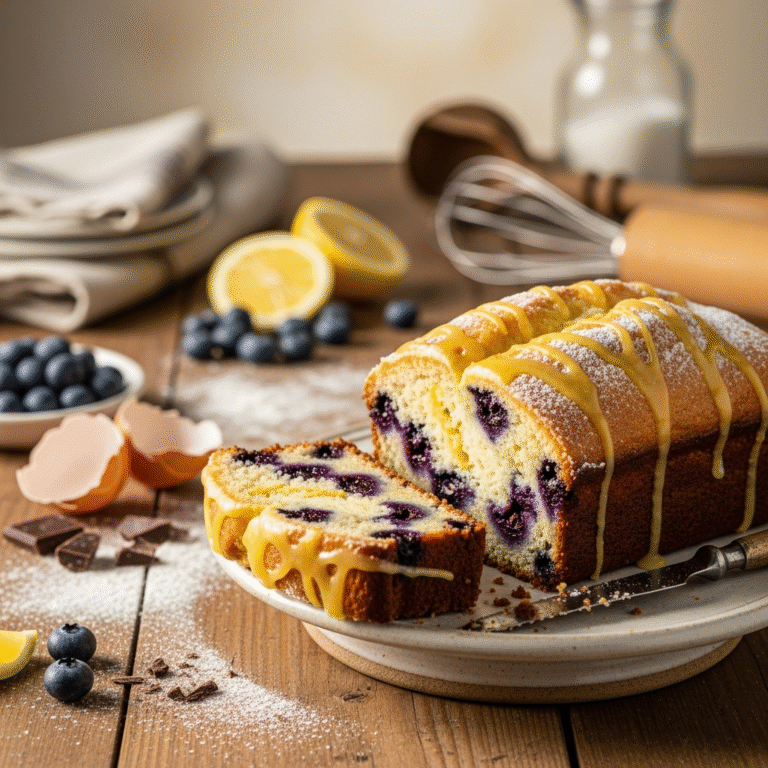 Ultra-Moist Lemon Blueberry Loaf (Easy Recipe)