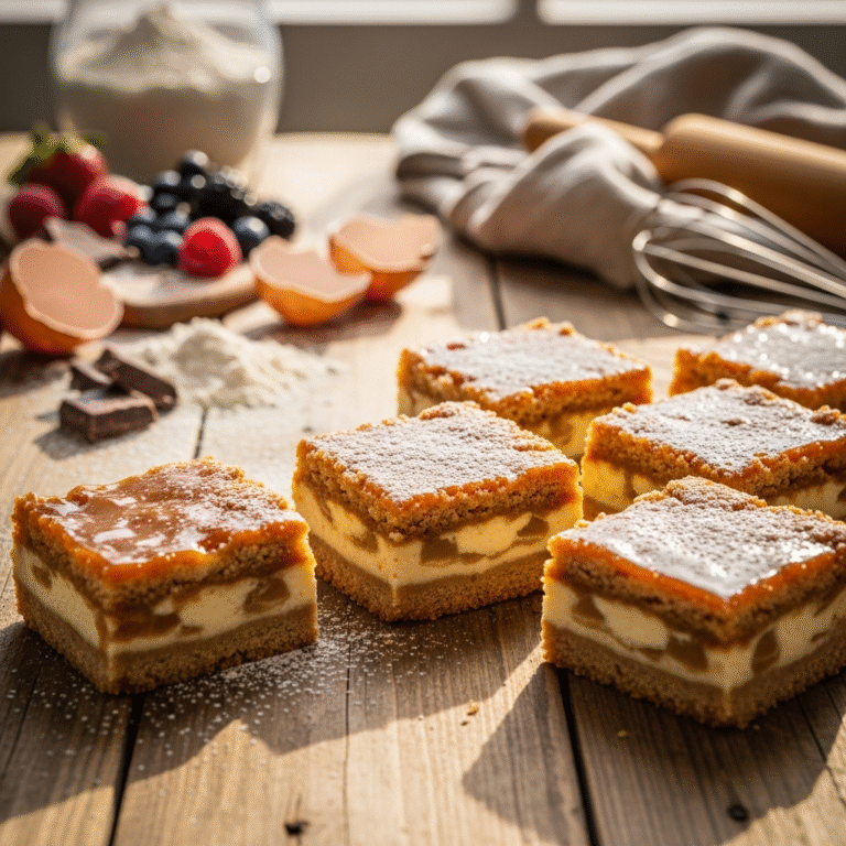 Creamy Caramel Apple Cheesecake Bars (Easy Recipe)