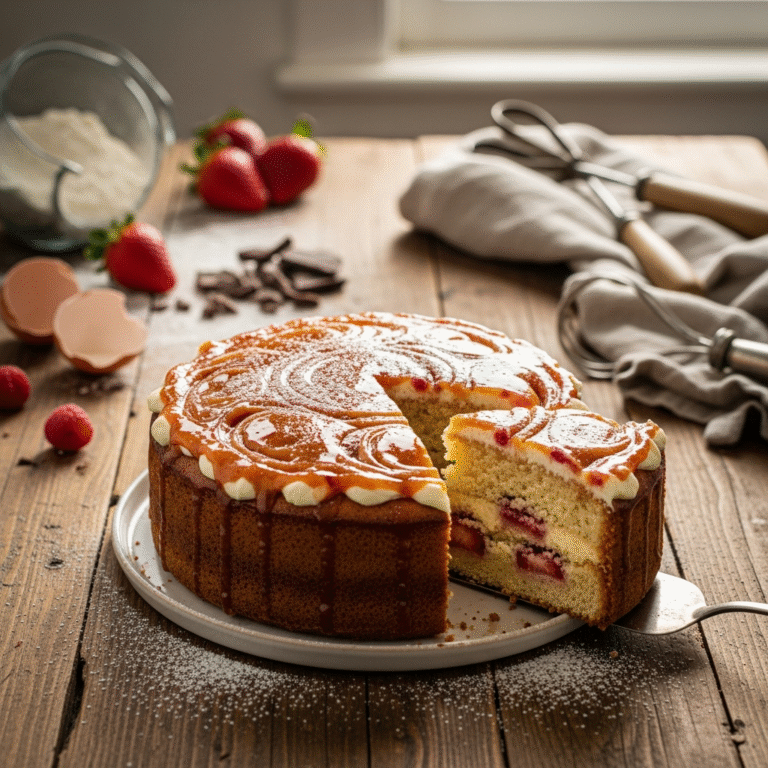 Moist Strawberry Crunch Cake (Irresistible Crunch!)