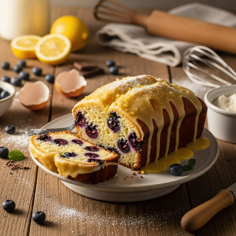 Moist Lemon Blueberry Loaf (Easy Recipe)
