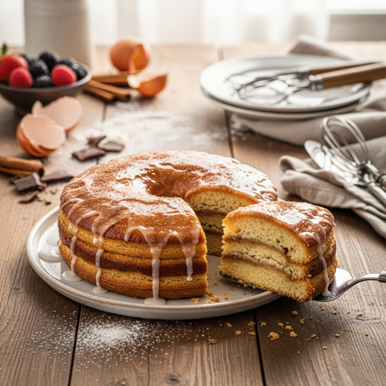 Tender Apple Cider Donut Cake (Bakery-Style!)