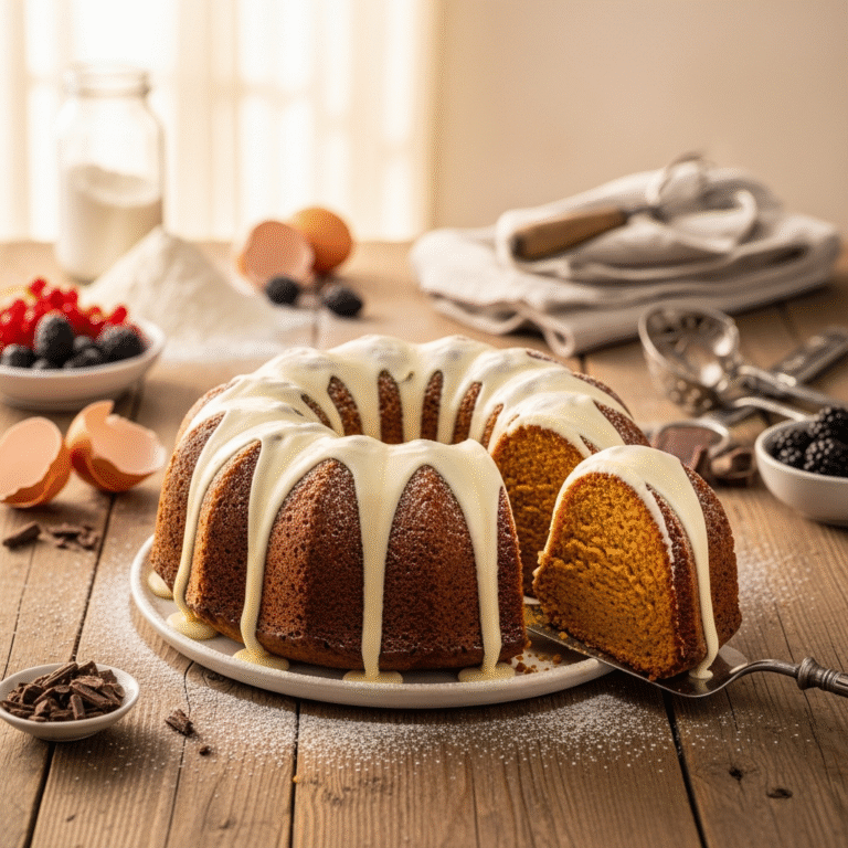 Ultra-Moist Pumpkin Bundt Cake (Easy Recipe)