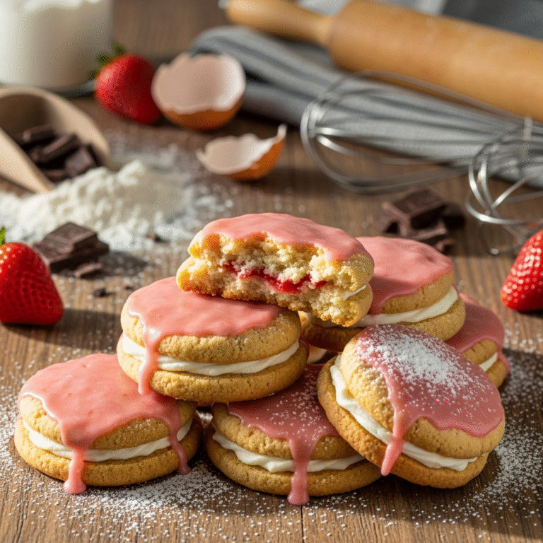 Soft Strawberry Shortcake Cookies (Bakery-Style)