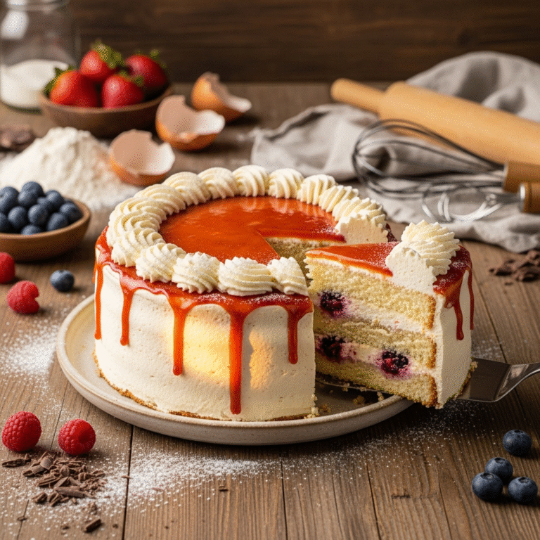 Fluffy Berry Chantilly Cake (Bakery-Style)