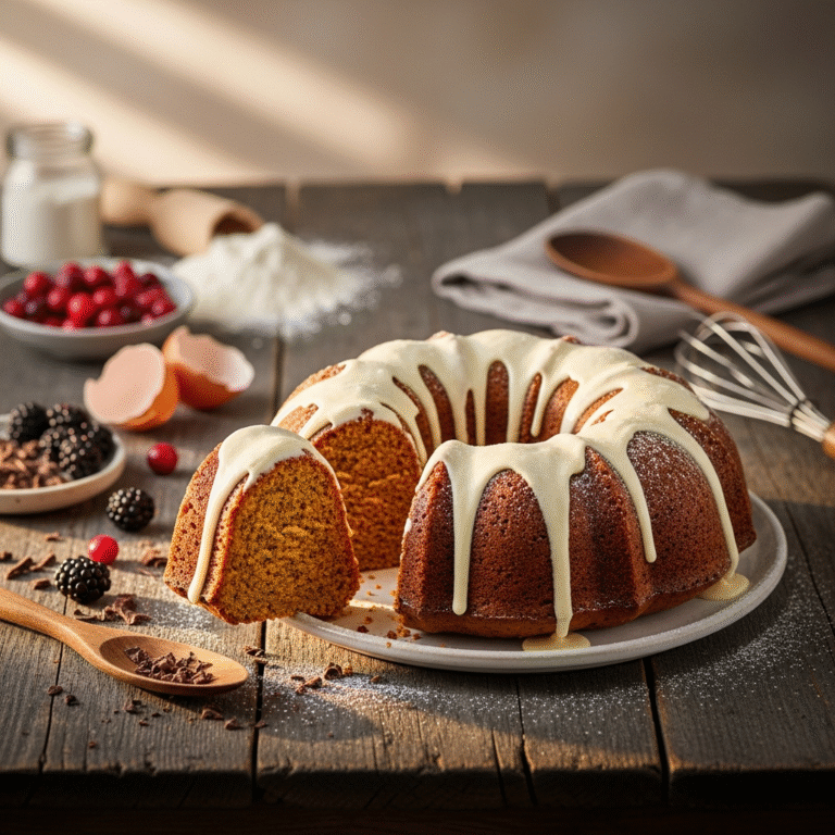 Moist Pumpkin Spice Bundt Cake (Easy Recipe)