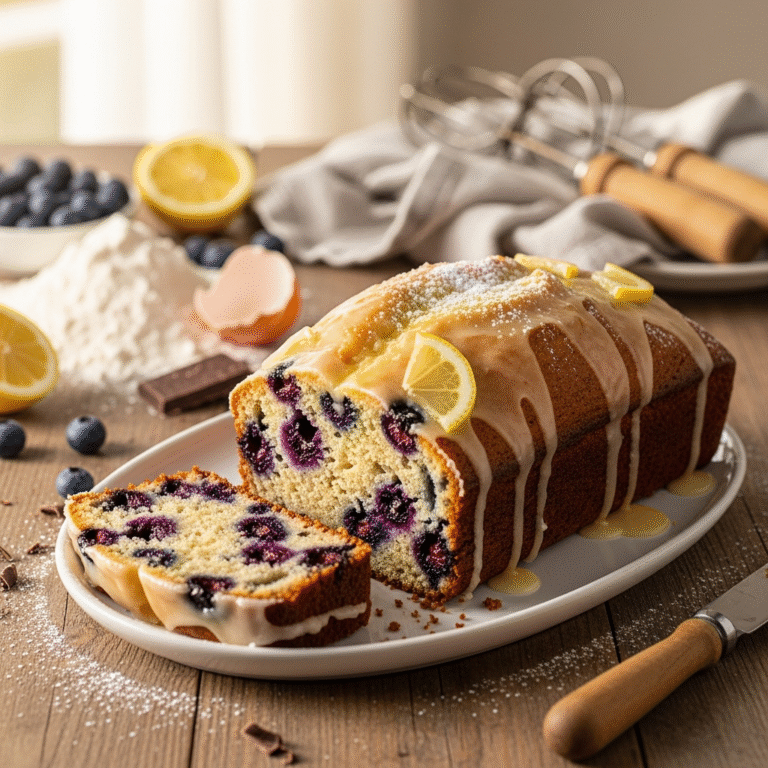 Moist Lemon Blueberry Loaf (Easy Recipe)