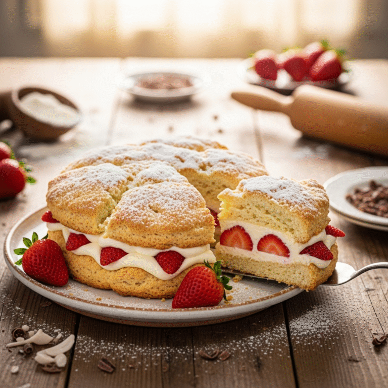 Flaky Strawberry Shortcake (Easy From-Scratch Recipe)