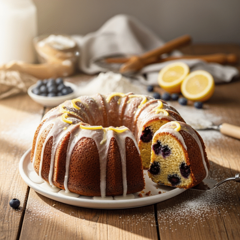 Ultra-Moist Lemon Blueberry Cake (So Easy!)
