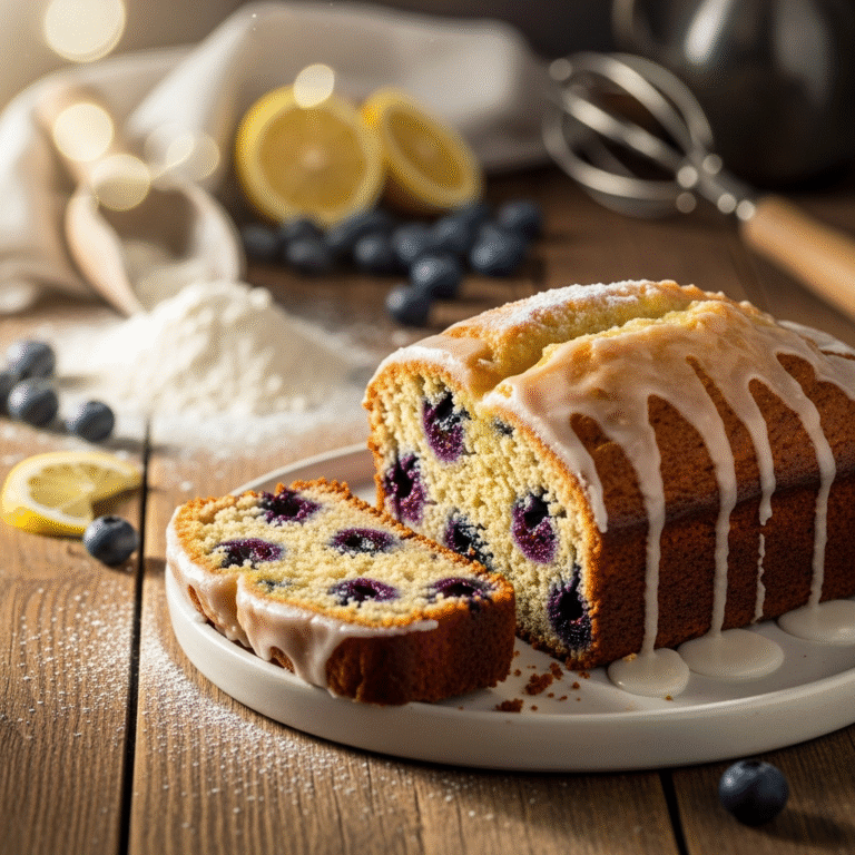 Moist Lemon Blueberry Loaf (Easy Recipe)