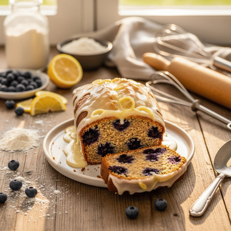 Moist Lemon Blueberry Loaf (Easy Recipe)