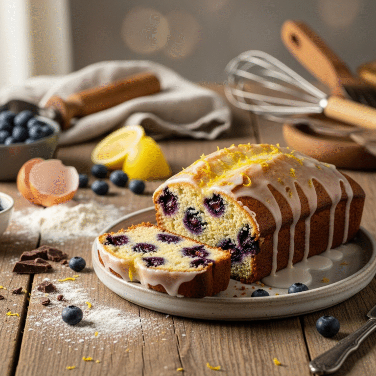 Moist Lemon Blueberry Loaf (Easy Recipe)