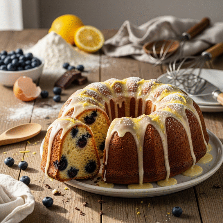 Moist Lemon Blueberry Cake (Perfect Crumb!)