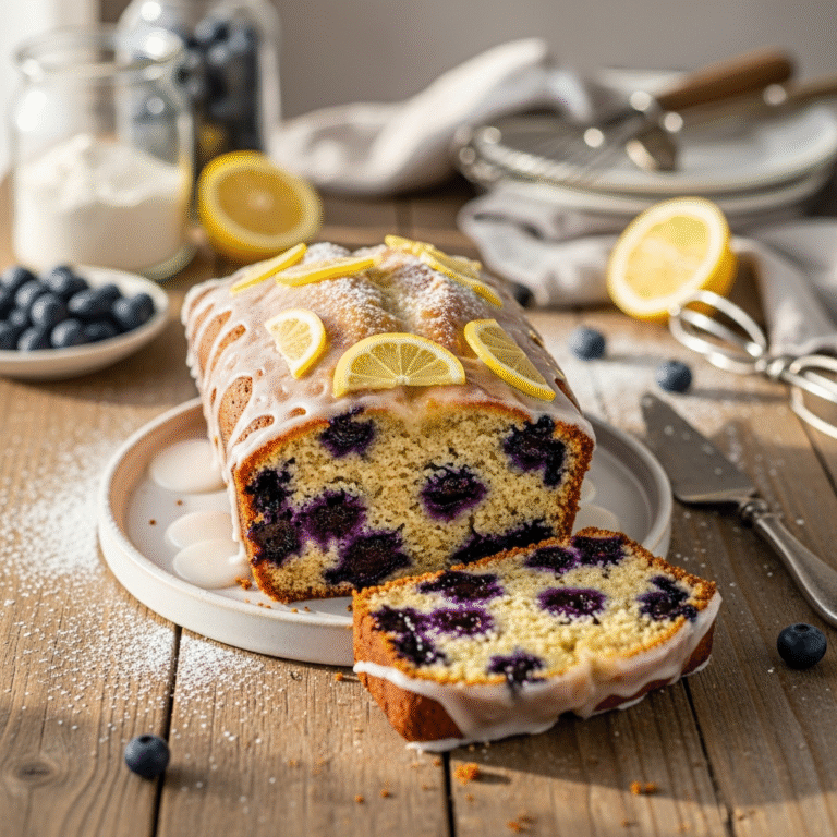 Moist Lemon Blueberry Loaf (Easy Recipe)