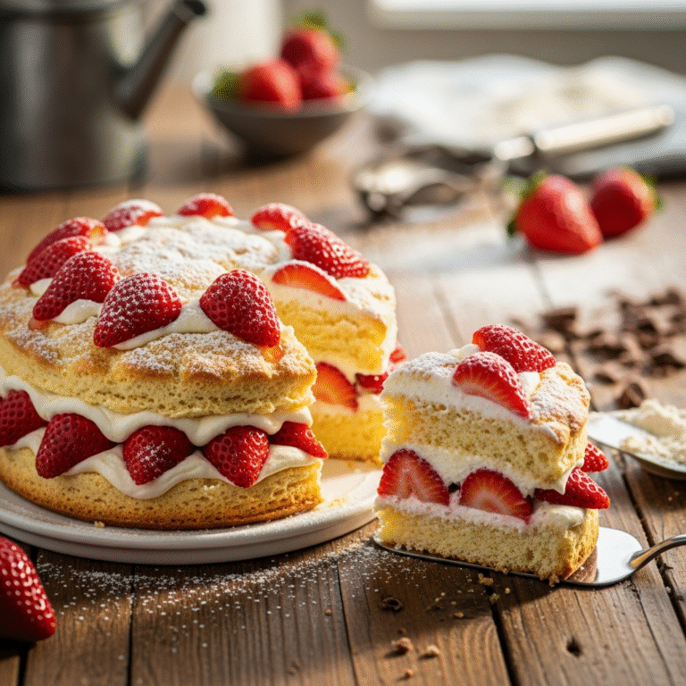 Flaky Strawberry Shortcake (Easy From-Scratch Recipe)