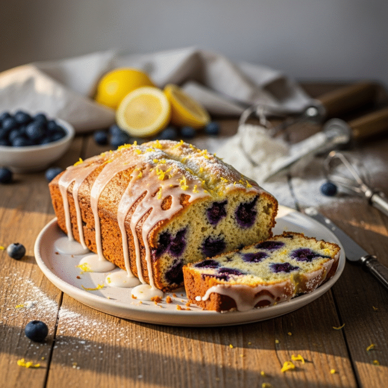 Moist Lemon Blueberry Loaf (Easy Recipe)