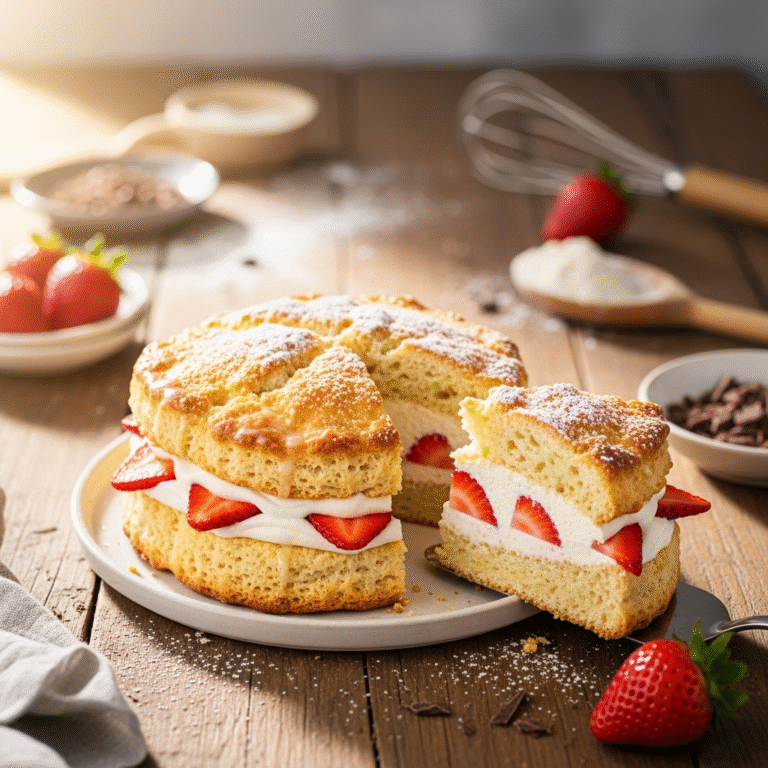 Flaky Strawberry Shortcake (Easy Recipe)