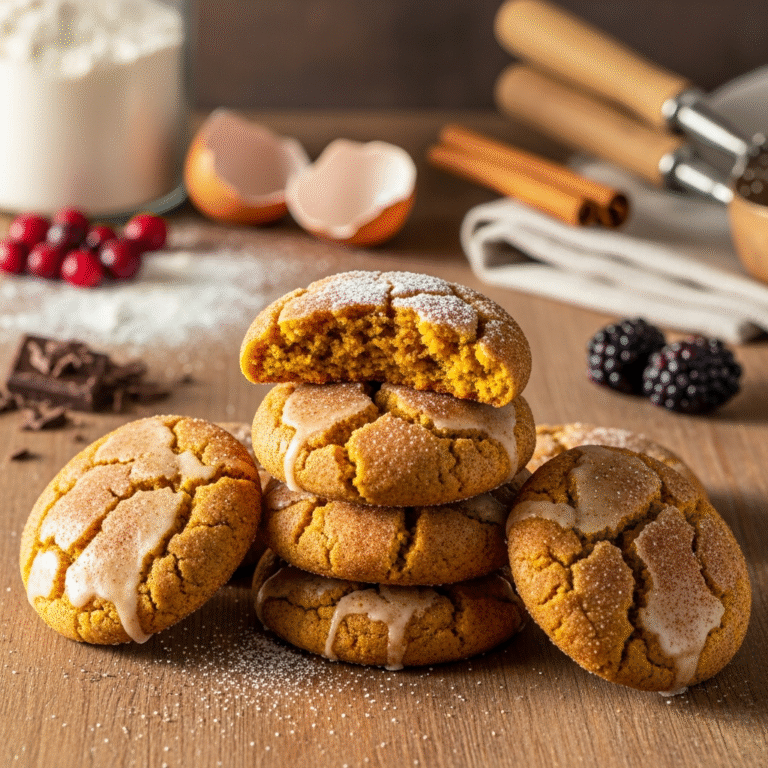 Chewy Pumpkin Snickerdoodles (Soft Centers)