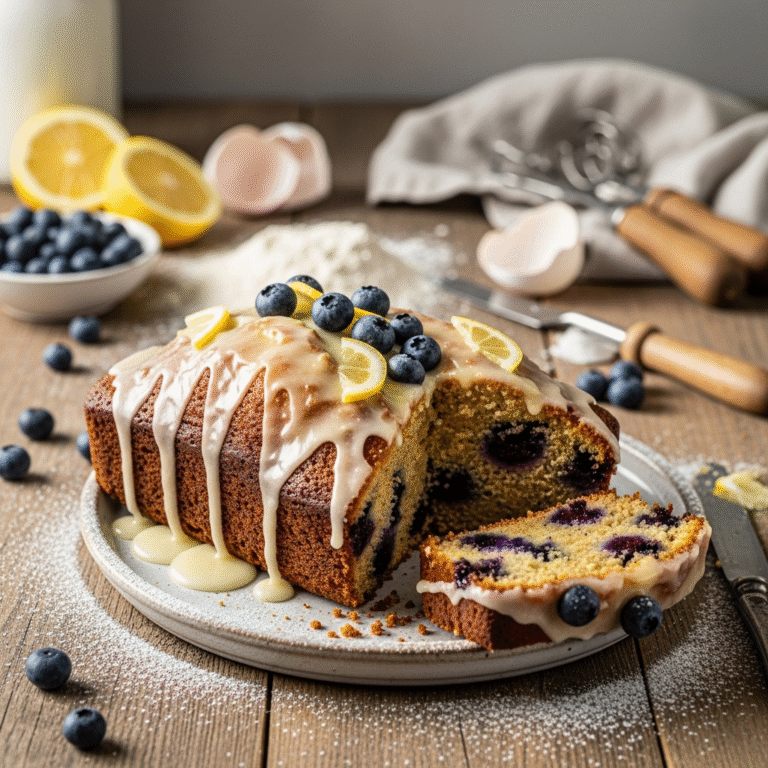 Ultra-Moist Lemon Blueberry Loaf (Tender Crumb!)