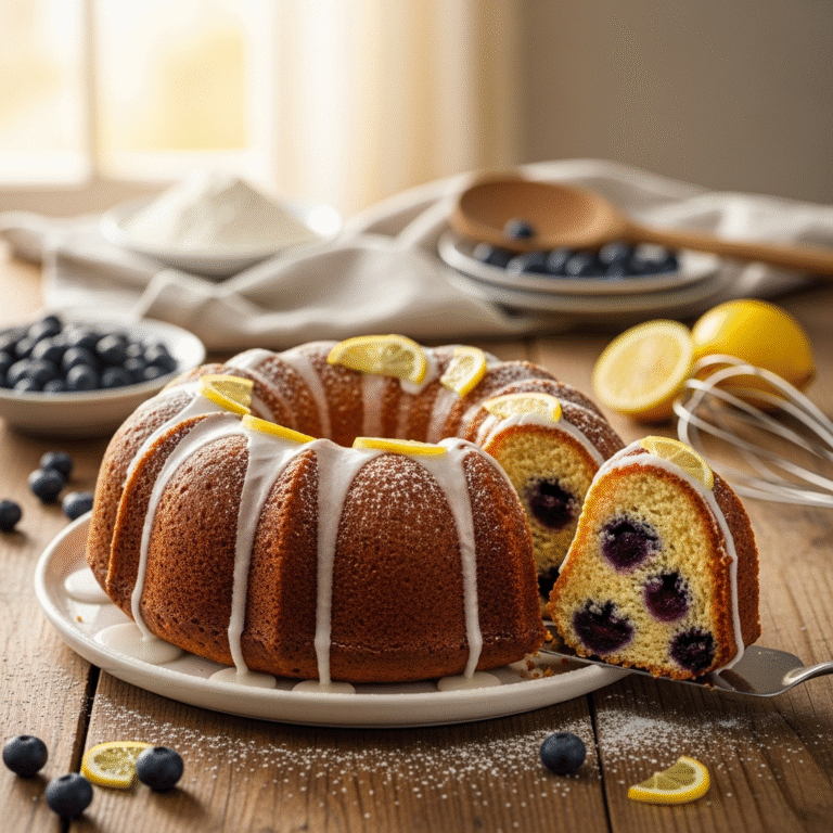 Moist Lemon Blueberry Cake (Tender Crumb!)
