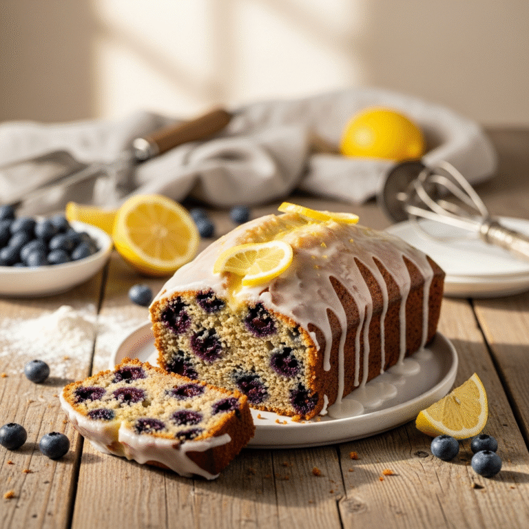 Moist Lemon Blueberry Loaf (Easy Recipe)